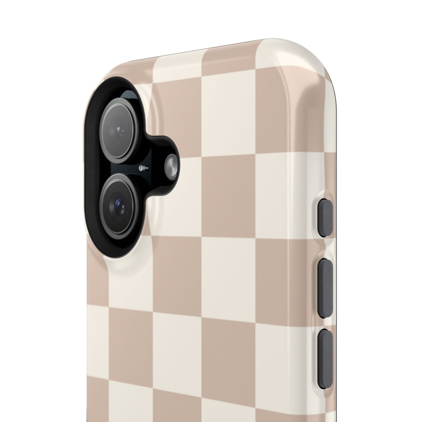 Neutral Checkered iPhone Case