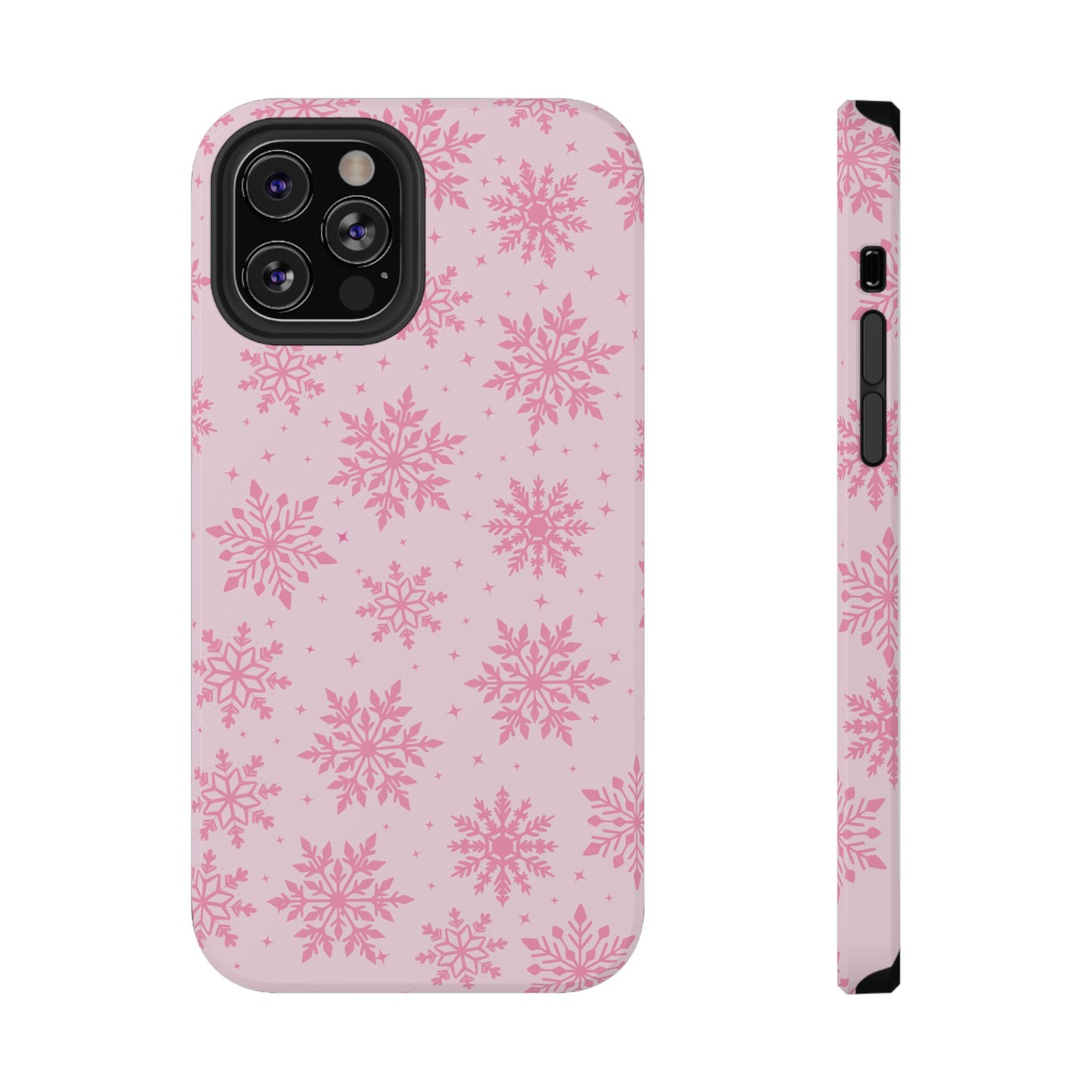 Pink Snowflakes iPhone Case