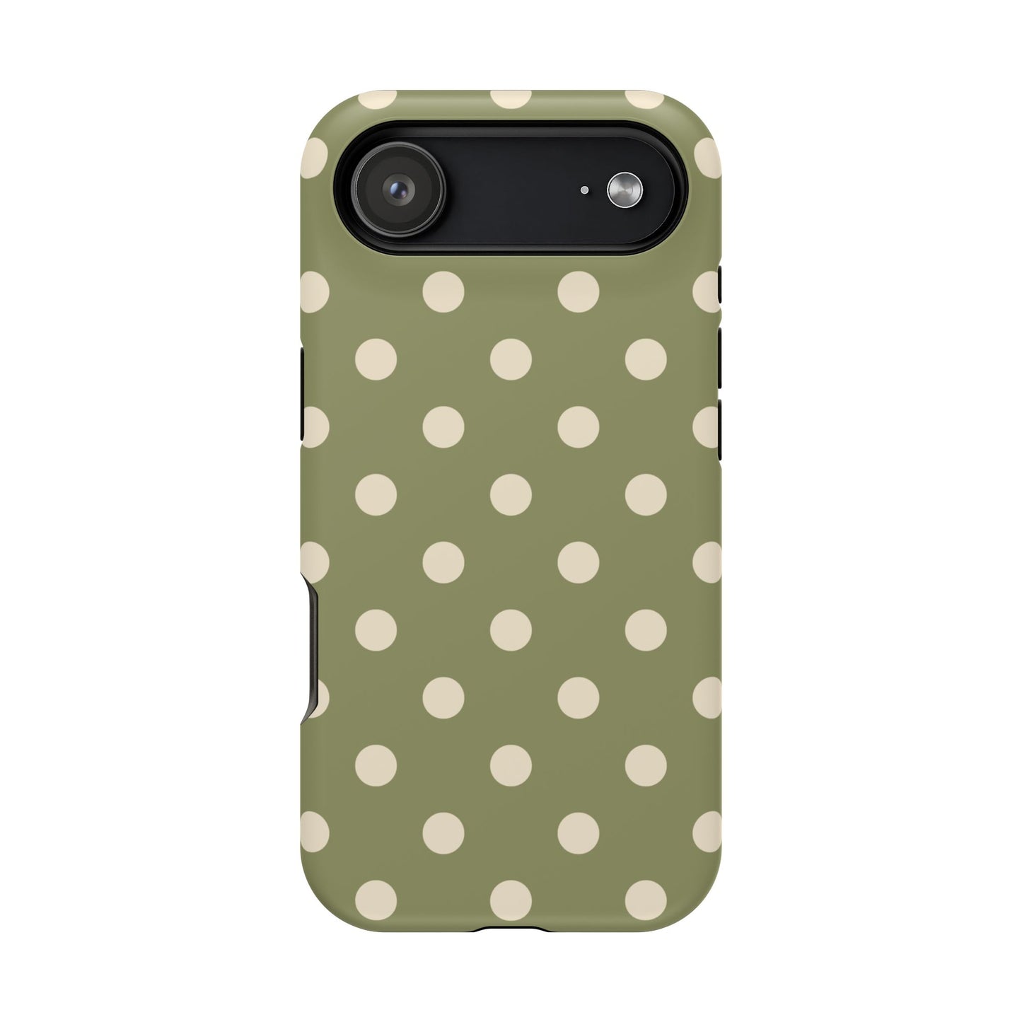 Green Polka Dots iPhone Case