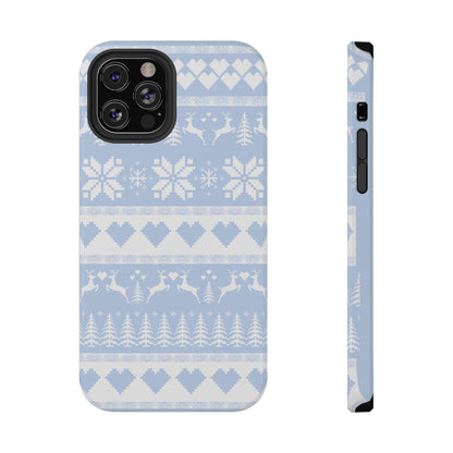 Blue Christmas Sweater iPhone Case