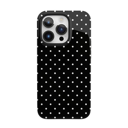 Black Mini Polka Dots iPhone Case