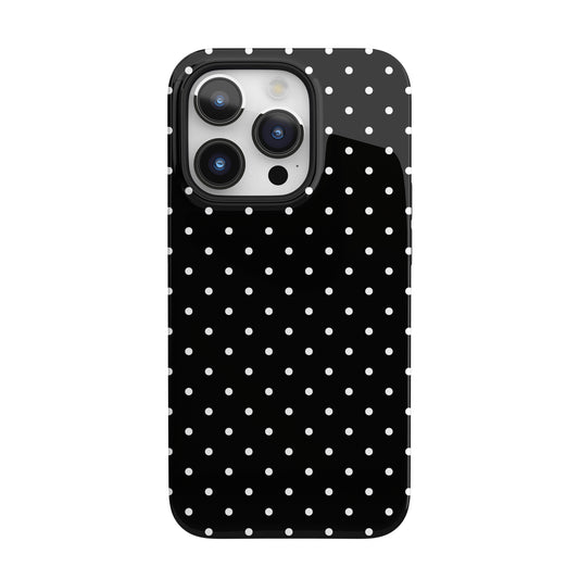 Black Mini Polka Dots iPhone Case