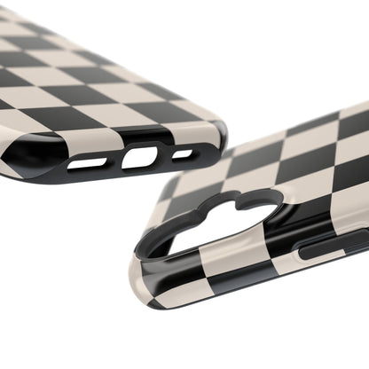 Espresso Checkered iPhone Case