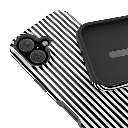 Black Pinstripes iPhone Case