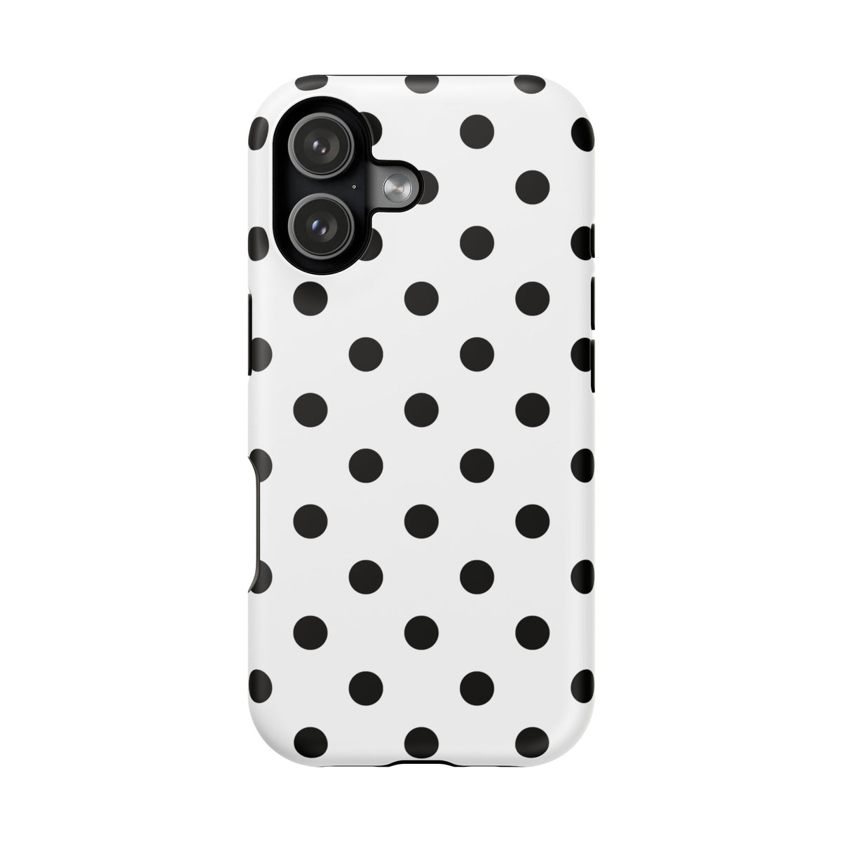 Black Polka Dots iPhone Case