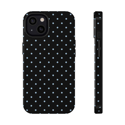 Blue Velvet Mini Dots iPhone Case