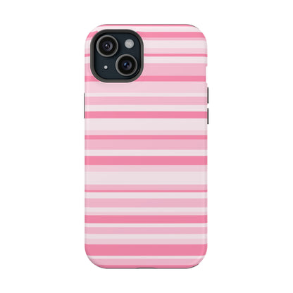 Pink Candy Stripes iPhone Case