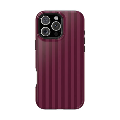 Plum Stripes iPhone Case