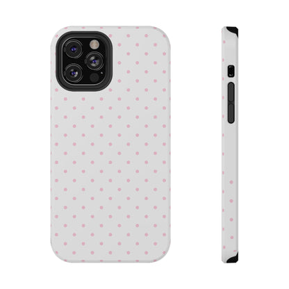 Pink Clouds Mini Dots iPhone Case