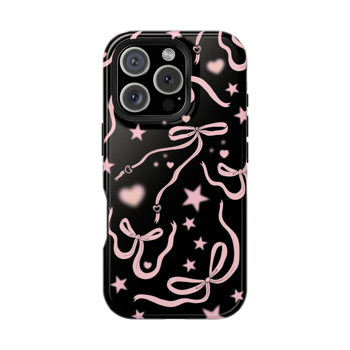Black Cosmic Bows iPhone Case from Stella Cases