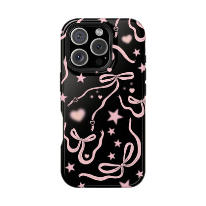 Black Cosmic Bows iPhone Case from Stella Cases