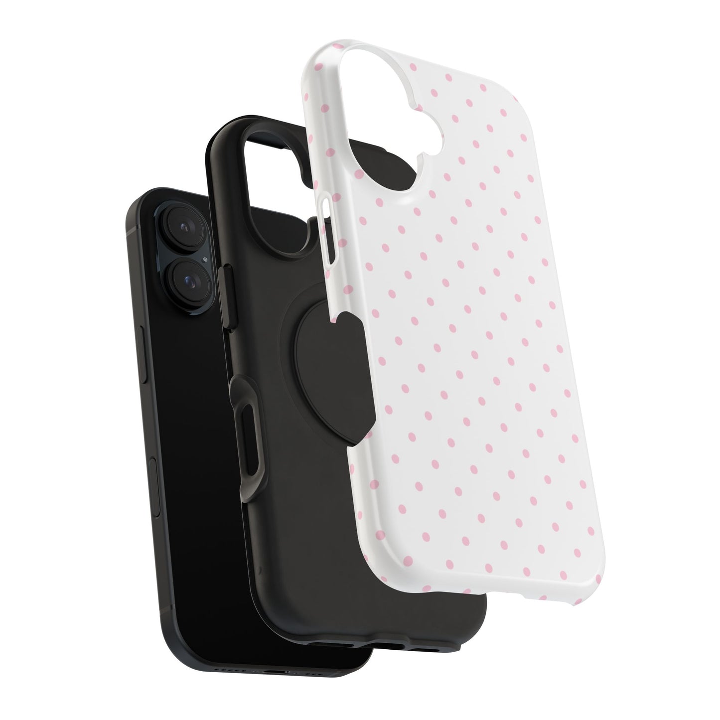Pink Clouds Mini Dots iPhone Case