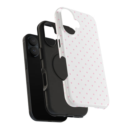 Pink Clouds Mini Dots iPhone Case