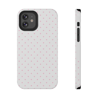 Pink Clouds Mini Dots iPhone Case