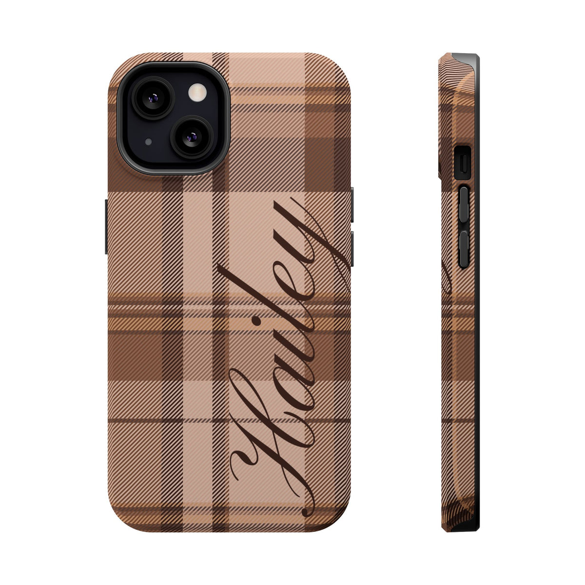 Custom Toffee Plaid iPhone Case