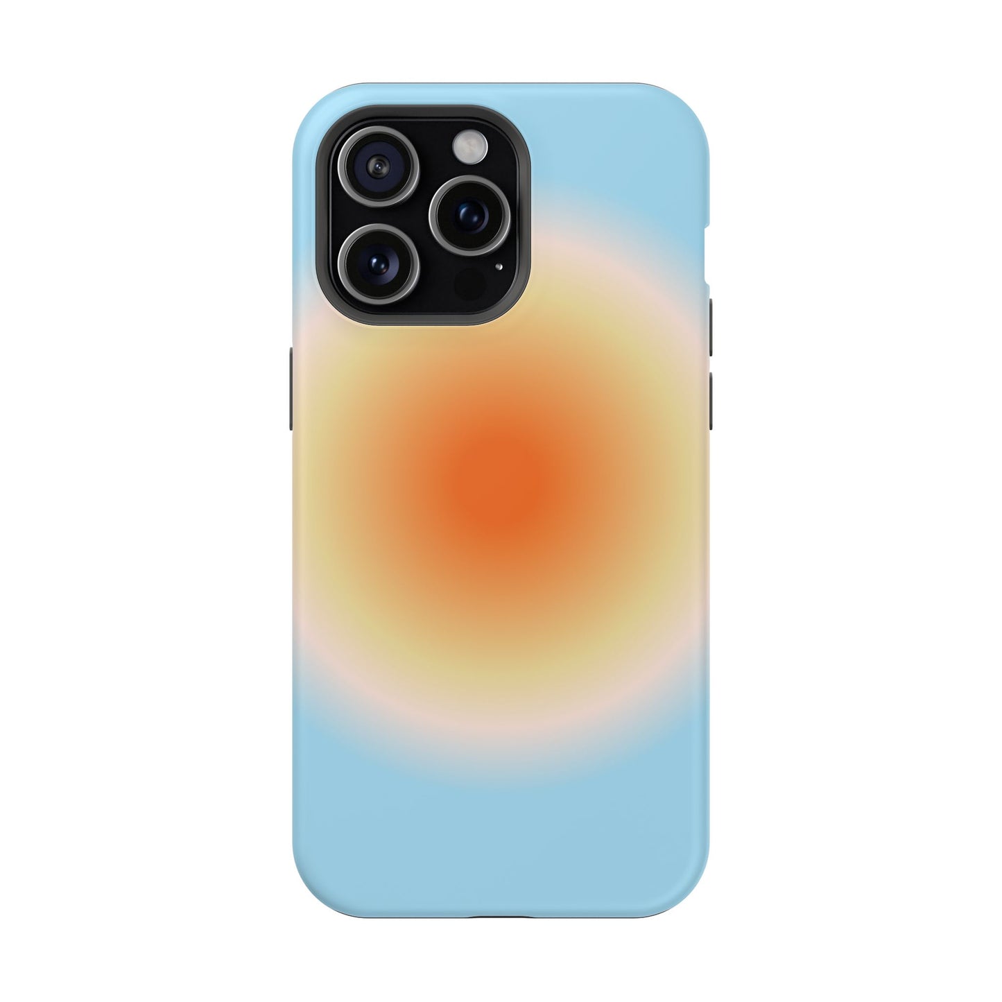 Orange & Blue Aura iPhone Case