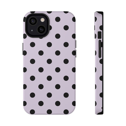 Lilac Polka Dots iPhone Case