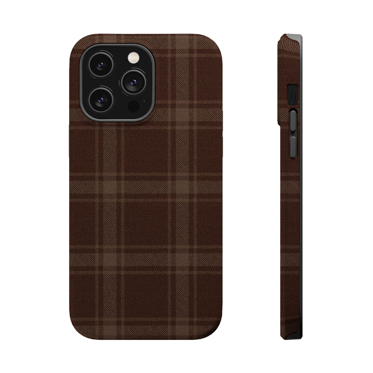 Cocoa Plaid iPhone Case