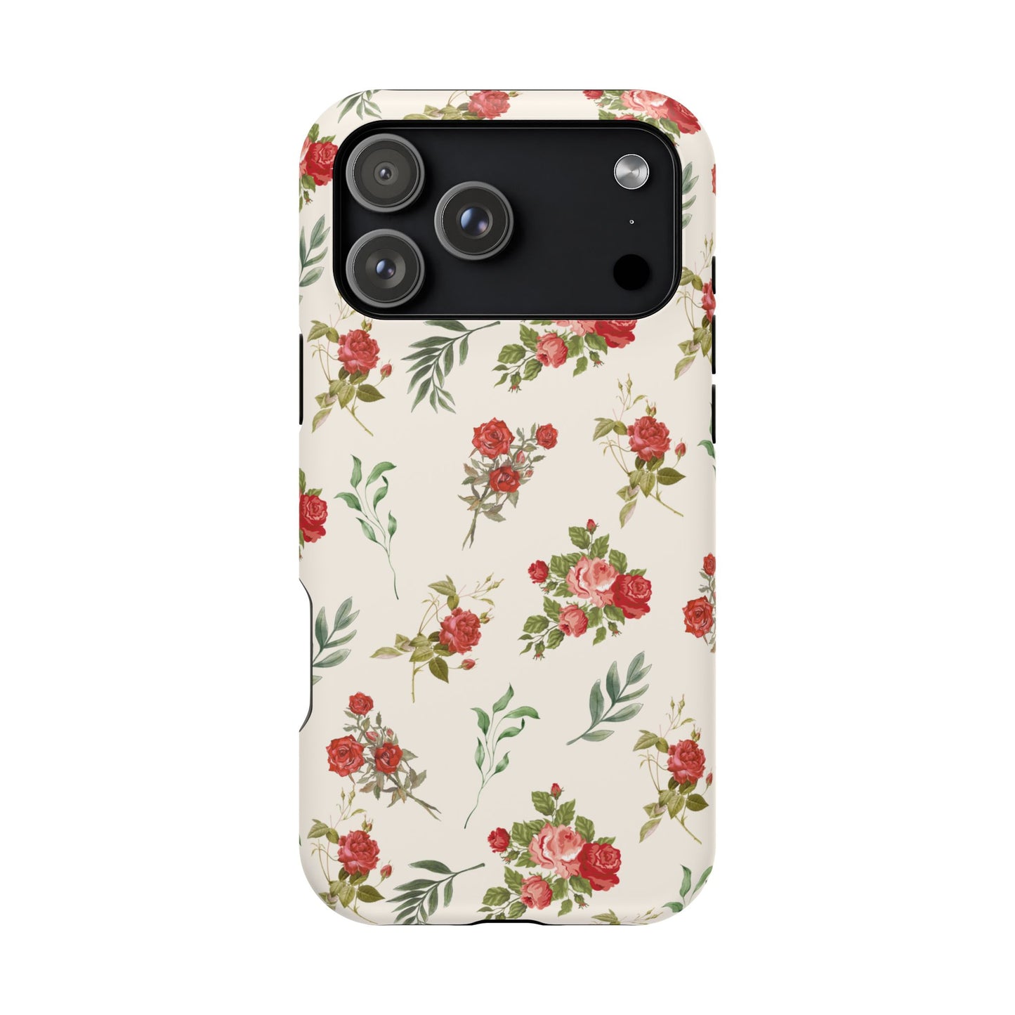 Red Vintage Roses iPhone Case