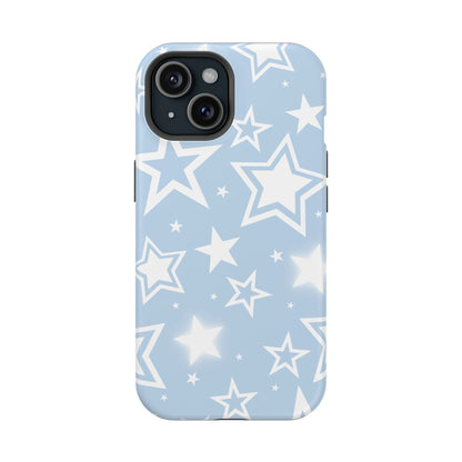 Blue Y2K Stars iPhone Case