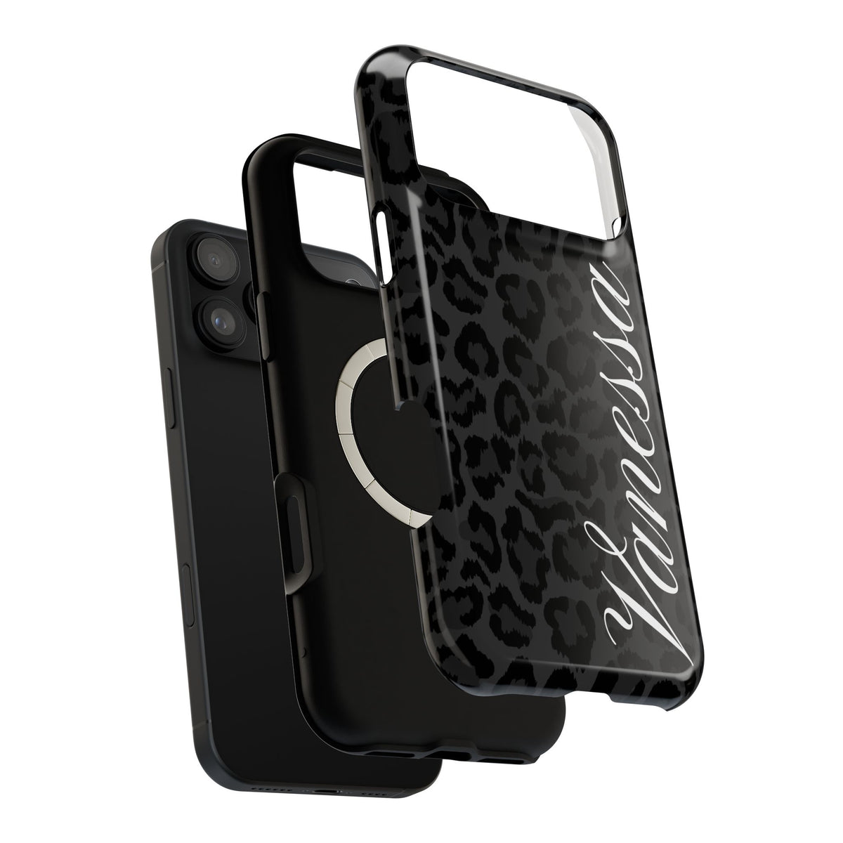 Custom Black Leopard iPhone Case