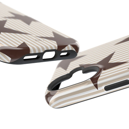Custom Initials Mocha Star iPhone Case