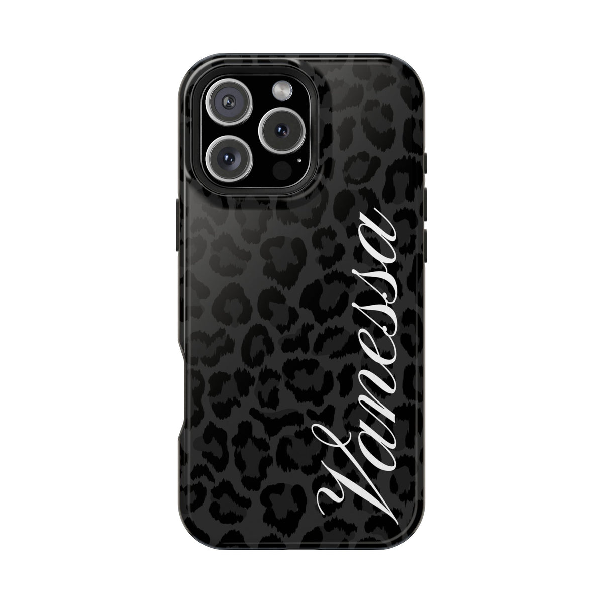 Custom Black Leopard iPhone Case