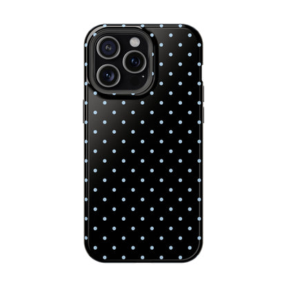 Blue Velvet Mini Dots iPhone Case