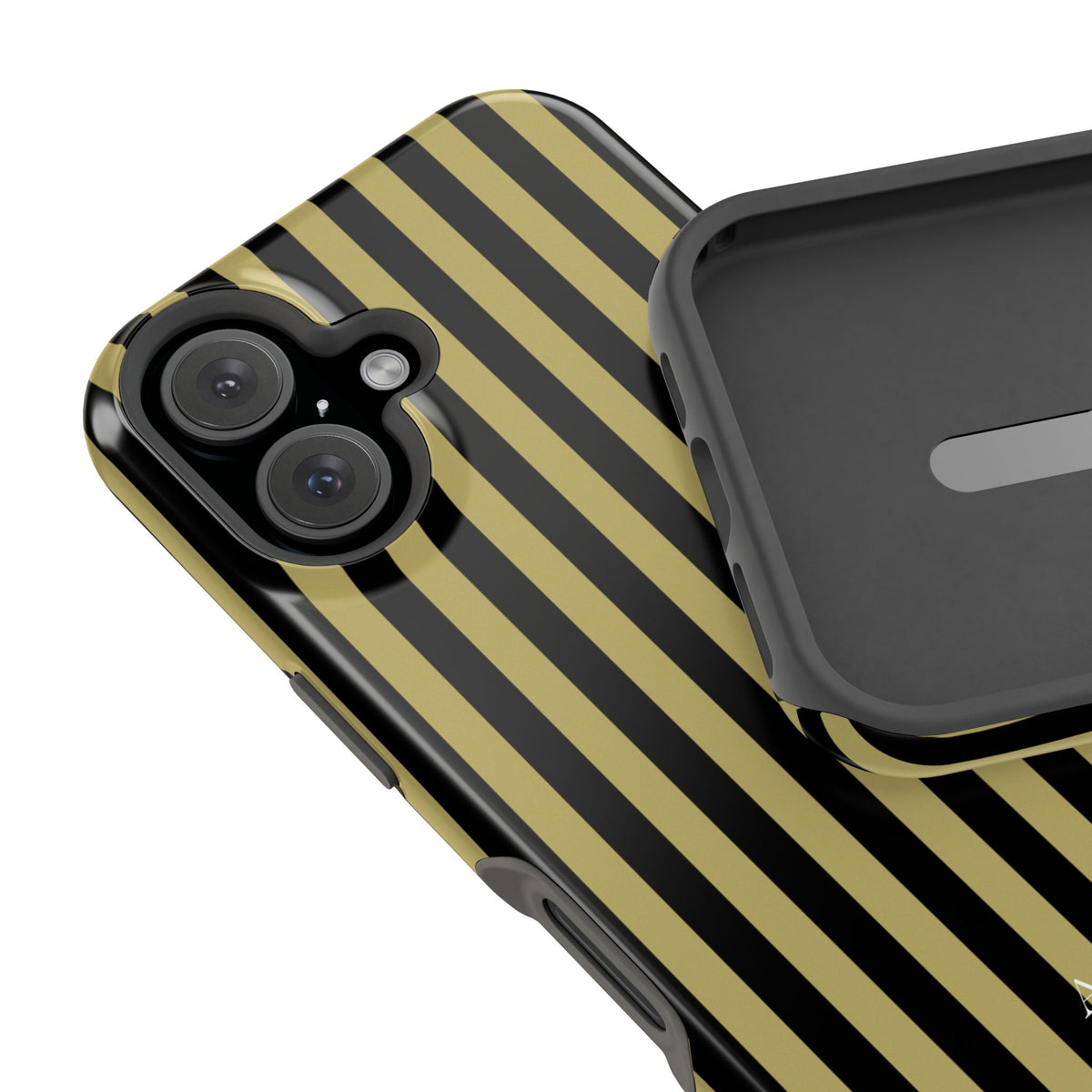 Custom Initials Wicked Stripes iPhone Case