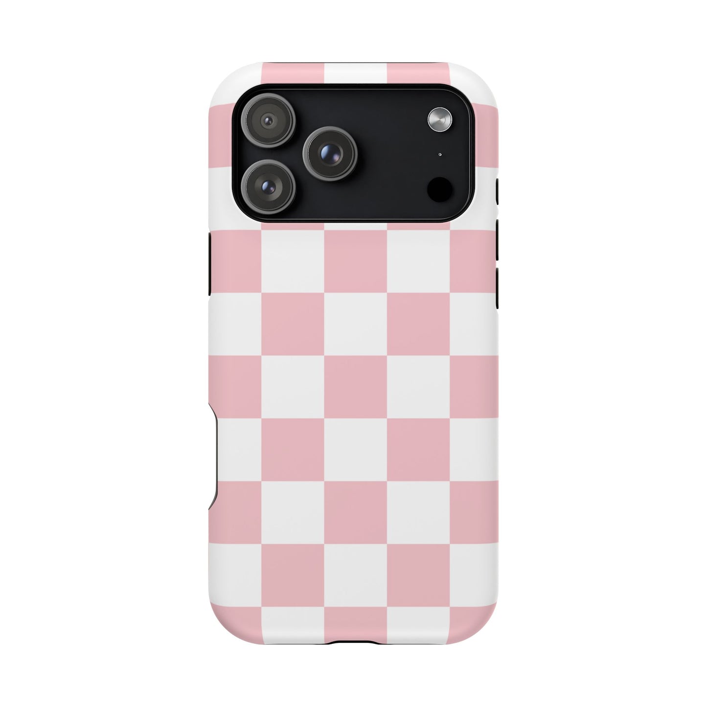Pastel Pink Checkered iPhone Case