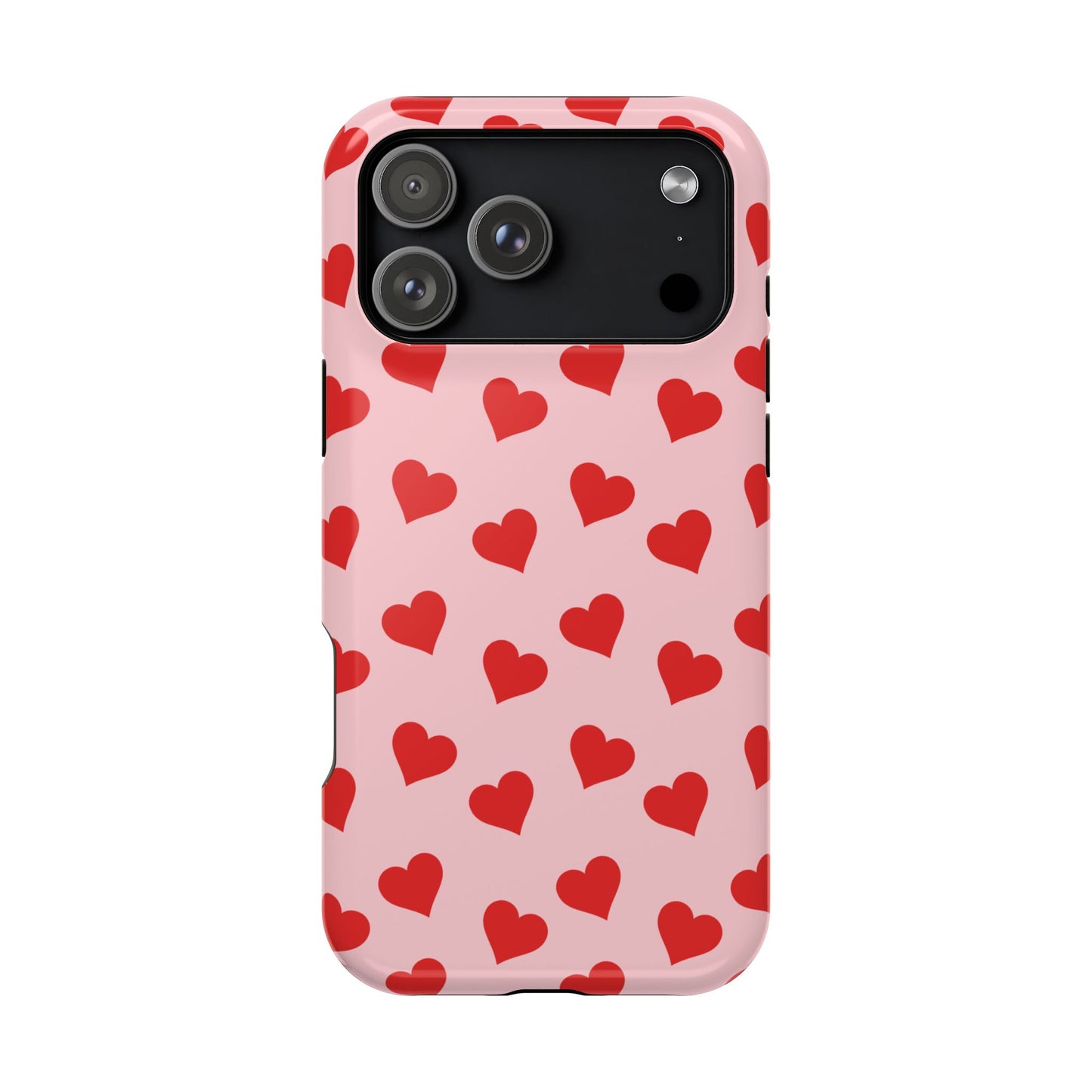 Red & Pink Heart Mania iPhone Case