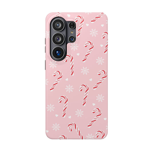 Peppermint Snowflakes Samsung Case