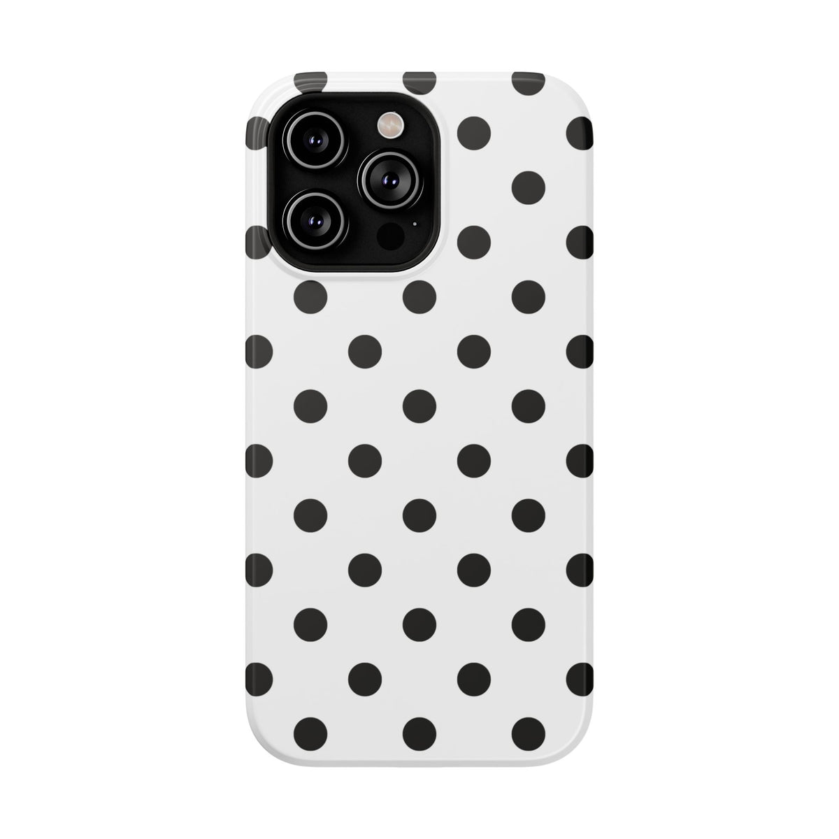 Black Polka Dots iPhone Case