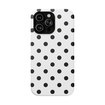 Black Polka Dots iPhone Case