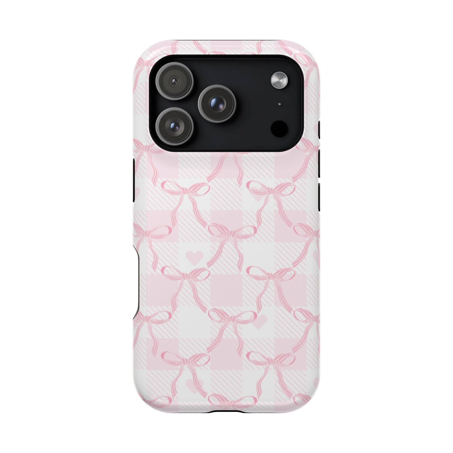 Pink Ribbon Bows iPhone Case