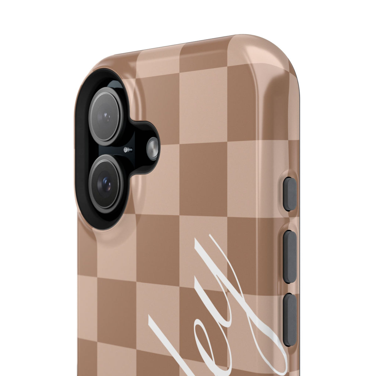 Custom Toffee Checkered iPhone Case