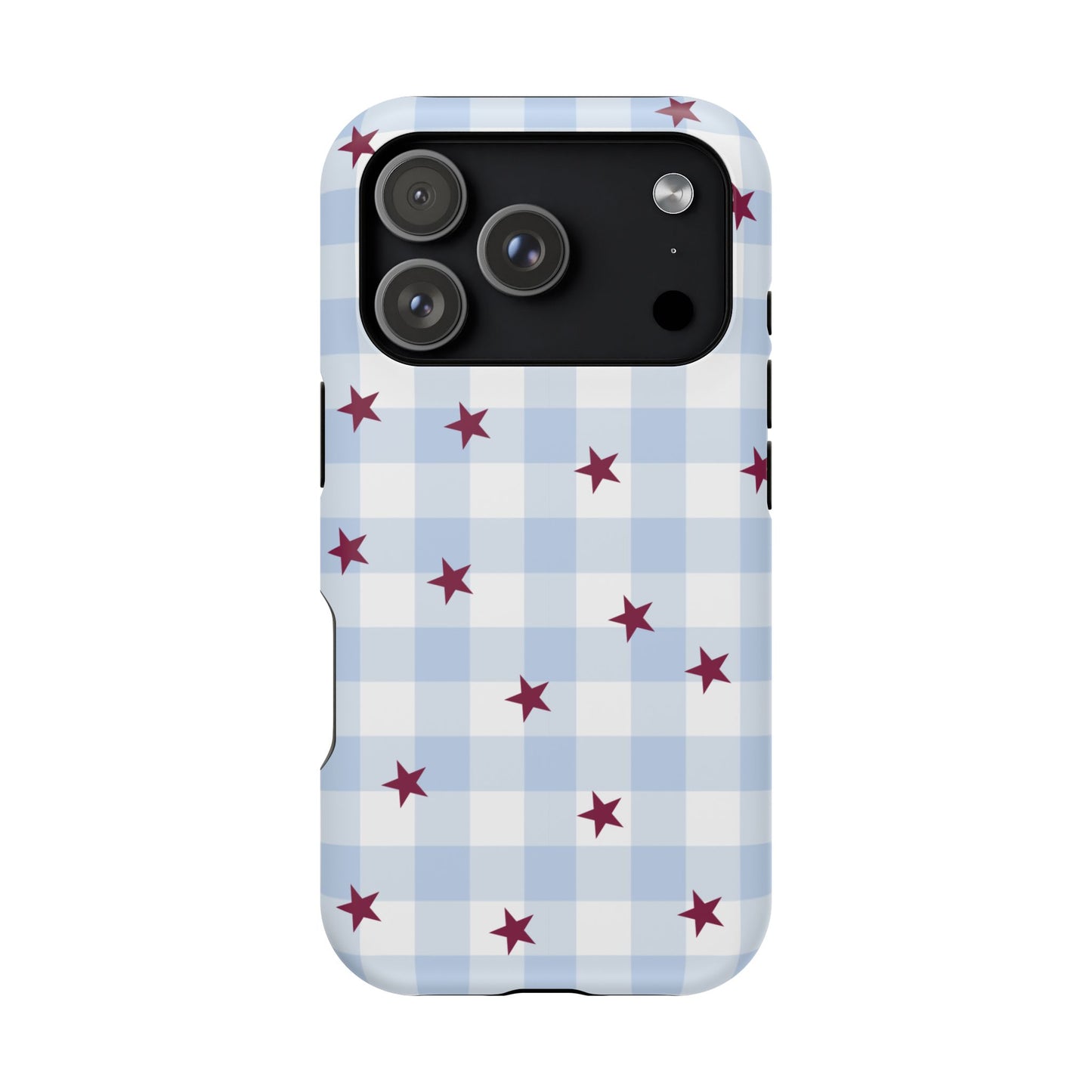 Mulberry Gingham iPhone Case