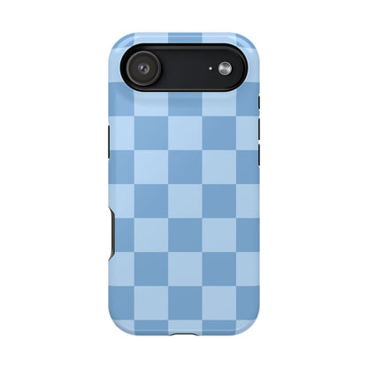 Blue Candy Checkered iPhone Case