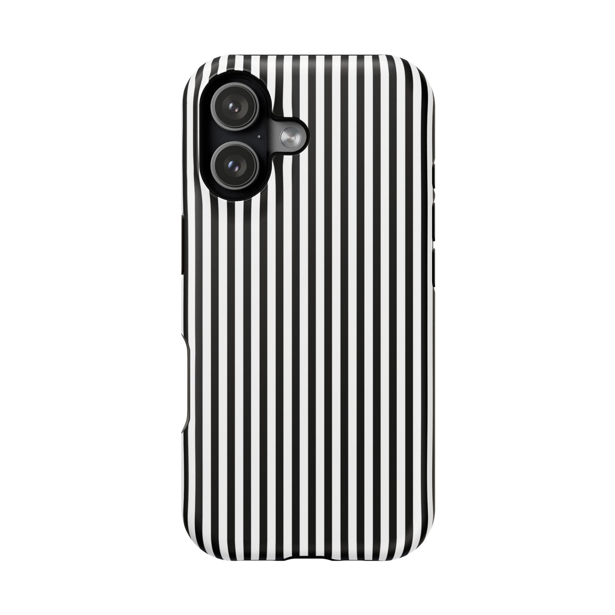 Black Pinstripes iPhone Case