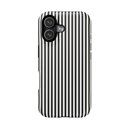 Black Pinstripes iPhone Case