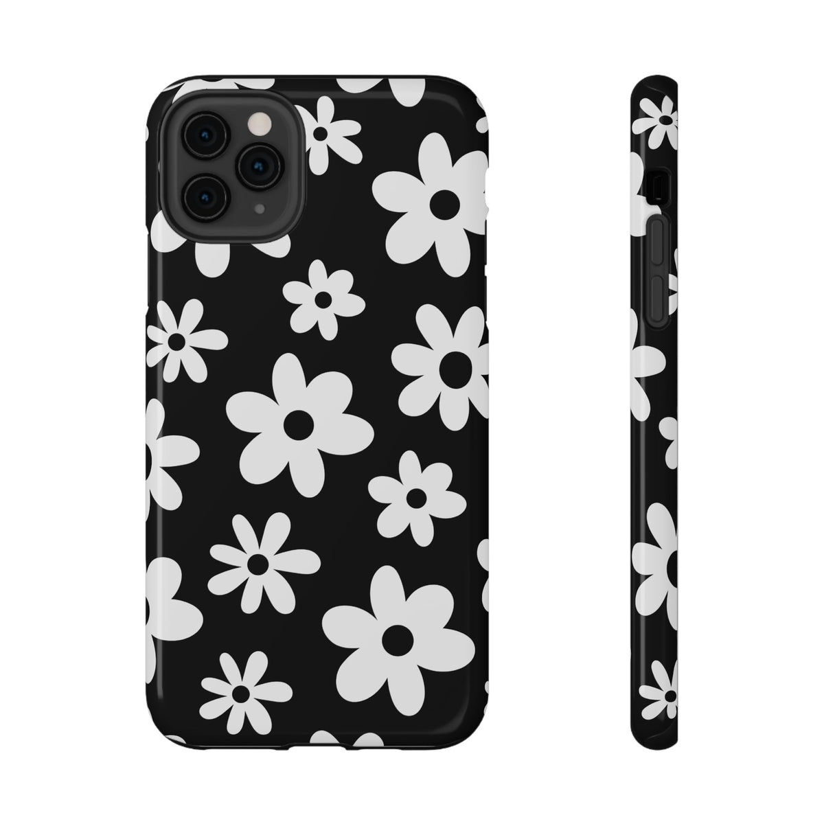 Black Flower Power iPhone Case