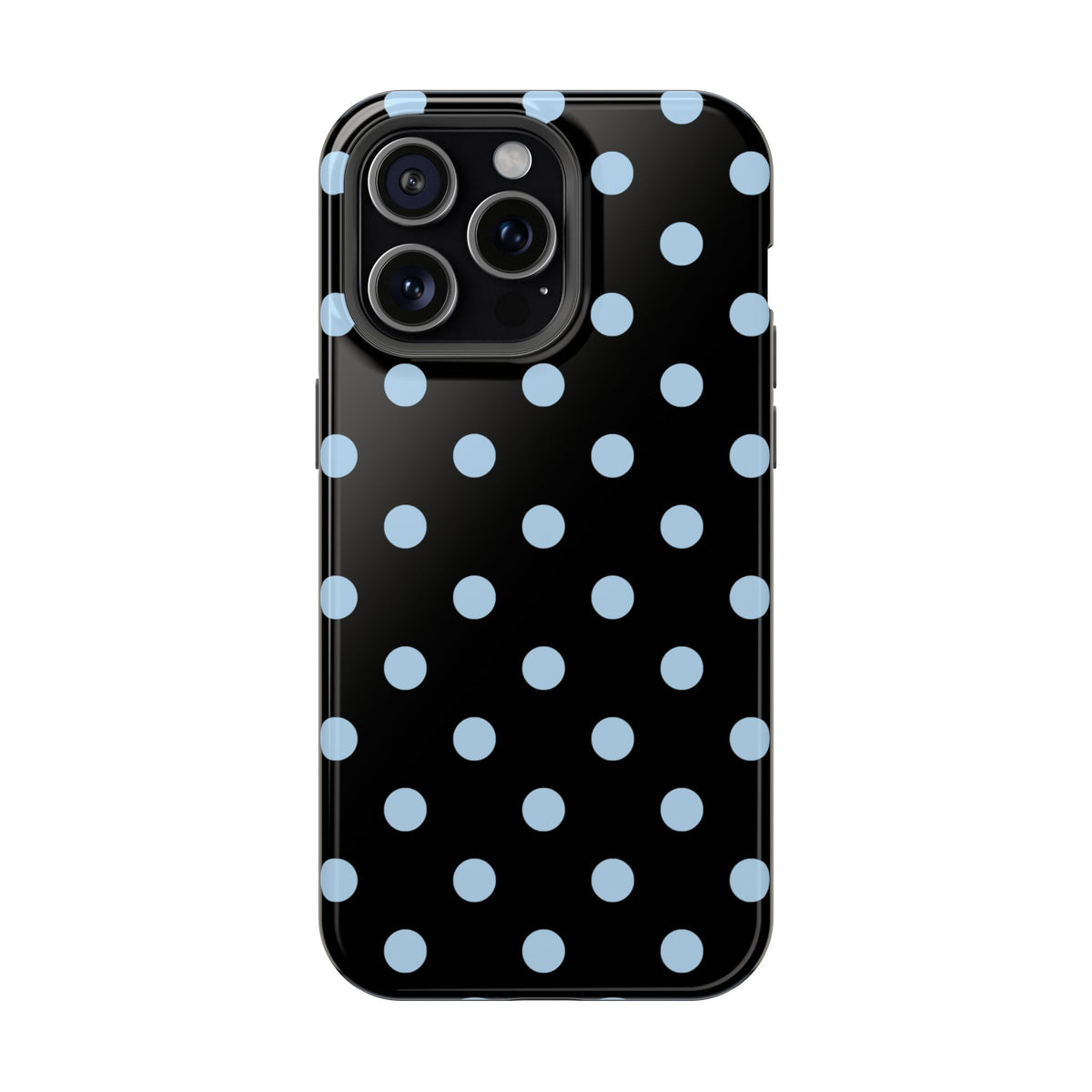 Blue Velvet Polka Dots iPhone Case