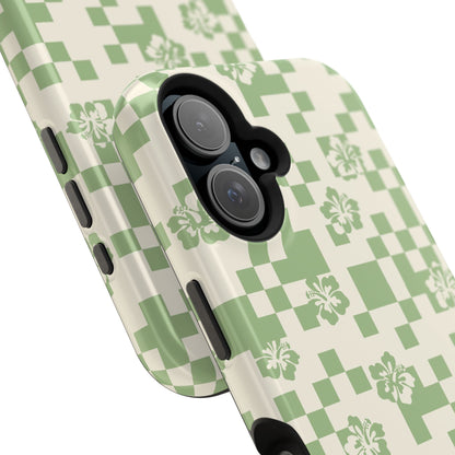 Green Hibiscus iPhone Case