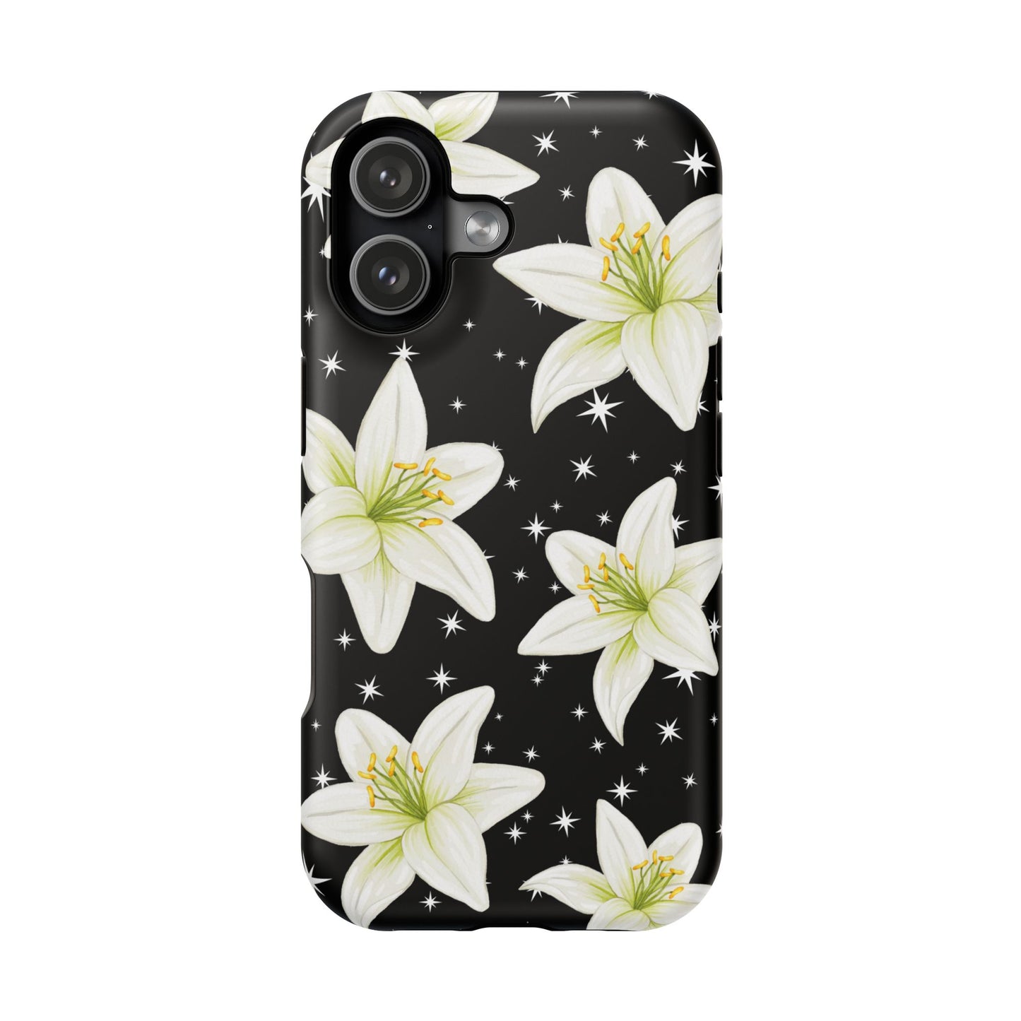 Tiger Lilies & Stars iPhone Case