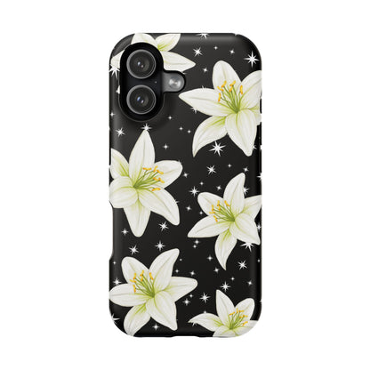 Tiger Lilies & Stars iPhone Case