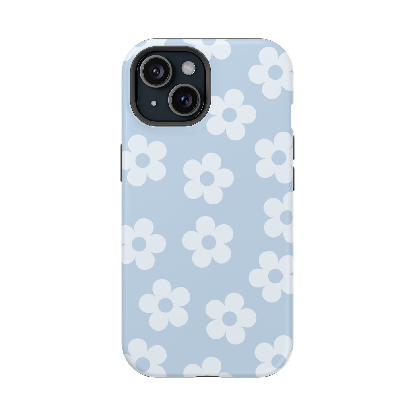 Blue Retro Flowers iPhone Case