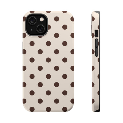 Brown Polka Dots iPhone Case