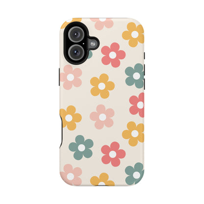 Boho Retro Flowers iPhone Case