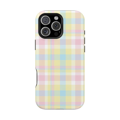 Buttercream Plaid iPhone Case