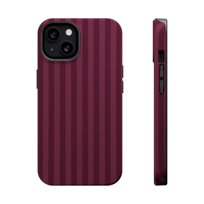 Plum Stripes iPhone Case